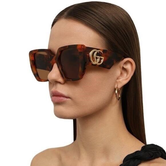 Gucci Accessories - - New Authentic Gucci GG0956S Sunglasses 007 - HAVANA - HAVANA - BROWN